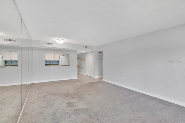 a view of an empty room