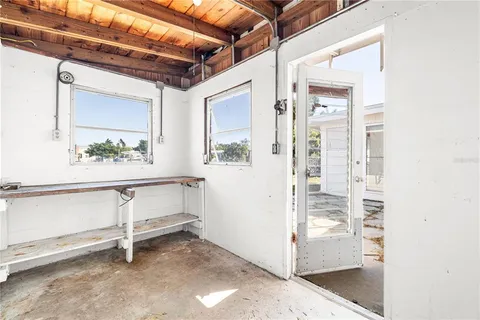 view of room with window