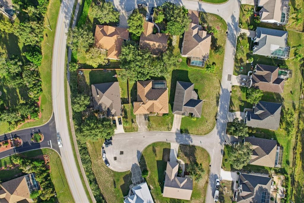 63 North Youngtree Point Lecanto, FL 34461 - Photo 44 of 48 an aerial view of a house with a yard and flowers