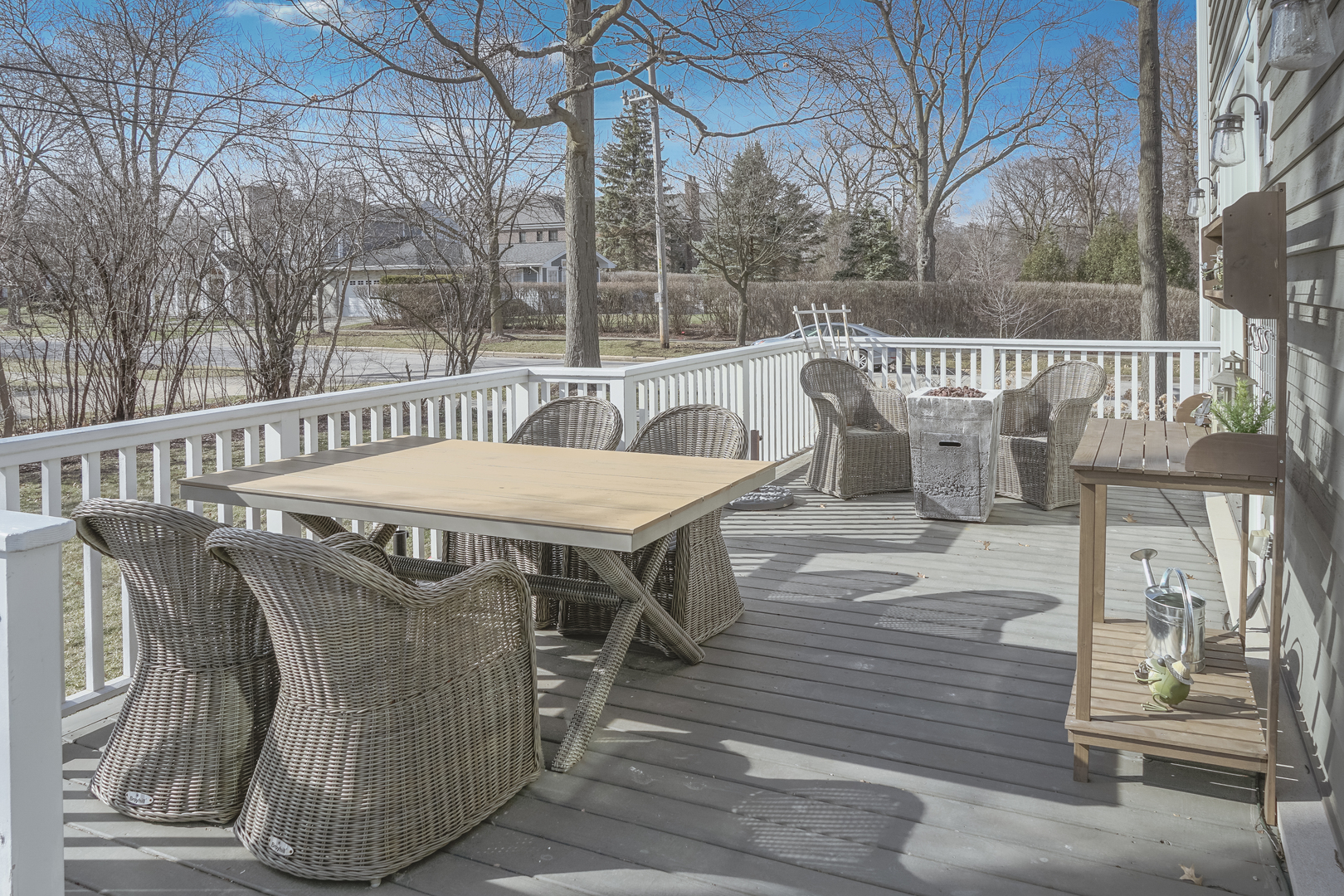 4800 Wolf Road Western Springs, IL 60558 - Photo 44 of 47 a view of a patio with iron fence