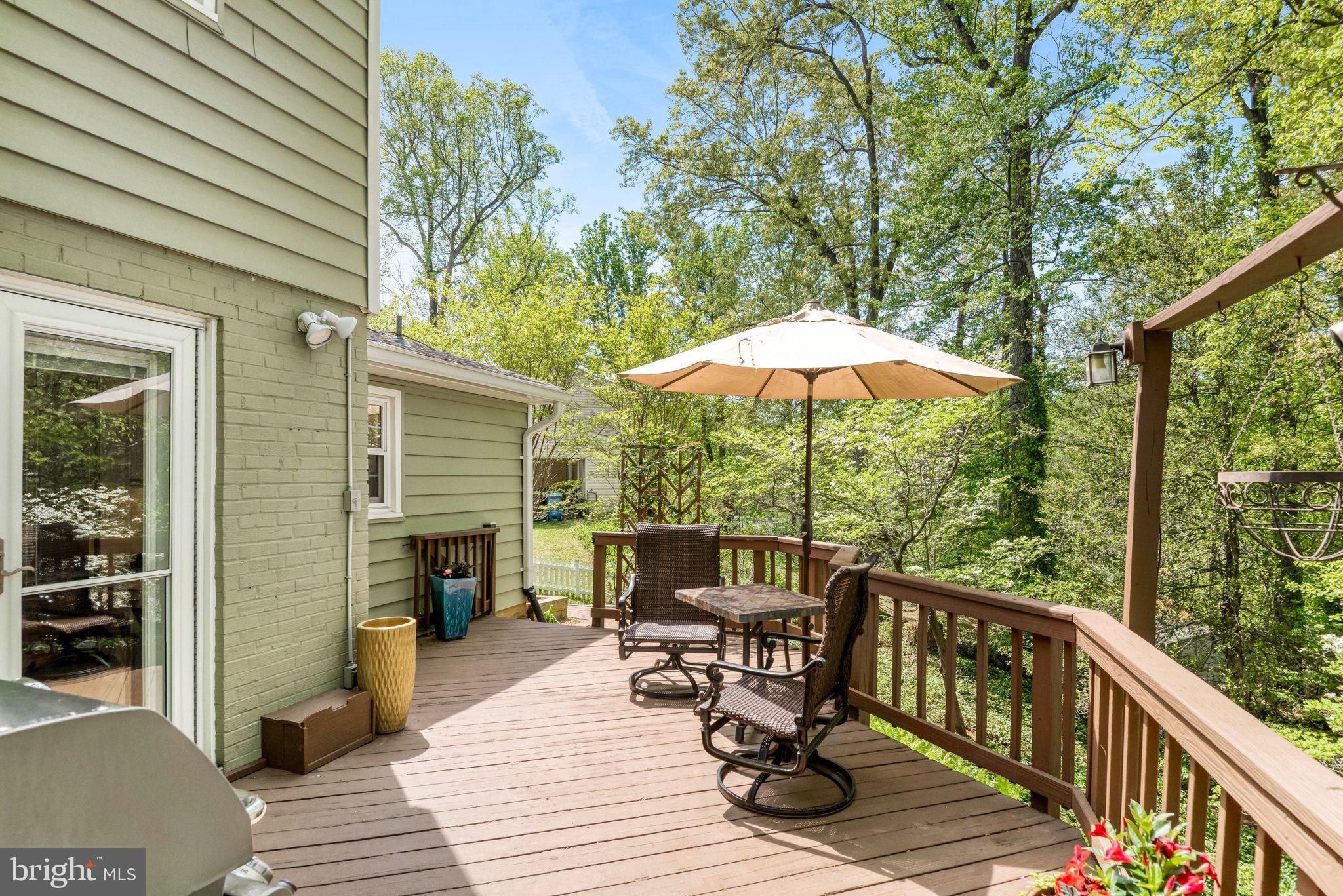 6600 Kensal Court Springfield, VA 22152 - Photo 39 of 43 a view of balcony with chairs and wooden floor