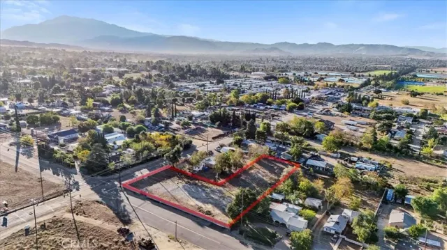 an aerial view of a city