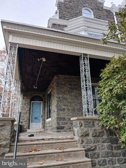 a view of a fireplace