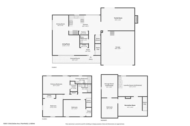 $365,000 | 15931 McClellan Avenue, Plainfield, IL 60544