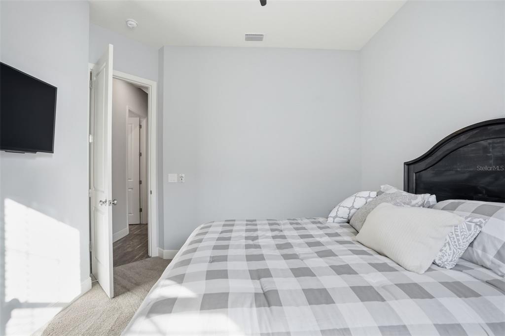 31999 Watoga Loop Wesley Chapel, FL 33543 - Photo 38 of 67 a bedroom with a bed and a flat screen tv