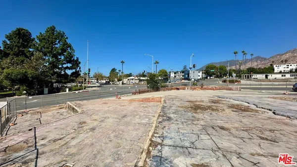 a view of road with trees