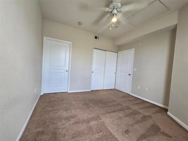 a view of a room with an empty space