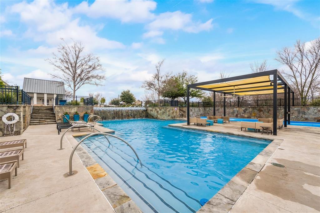 8553 Gerbera Daisy Road Frisco, TX 75035 - Photo 28 of 32 View of pool with a patio area and stairway