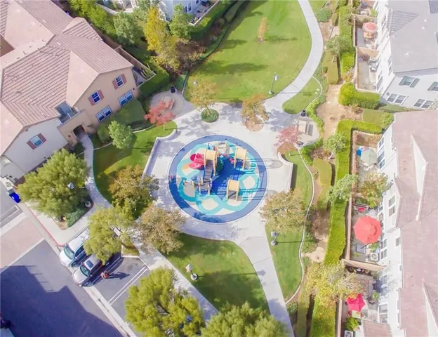 a view of outdoor space with garden and entertaining space