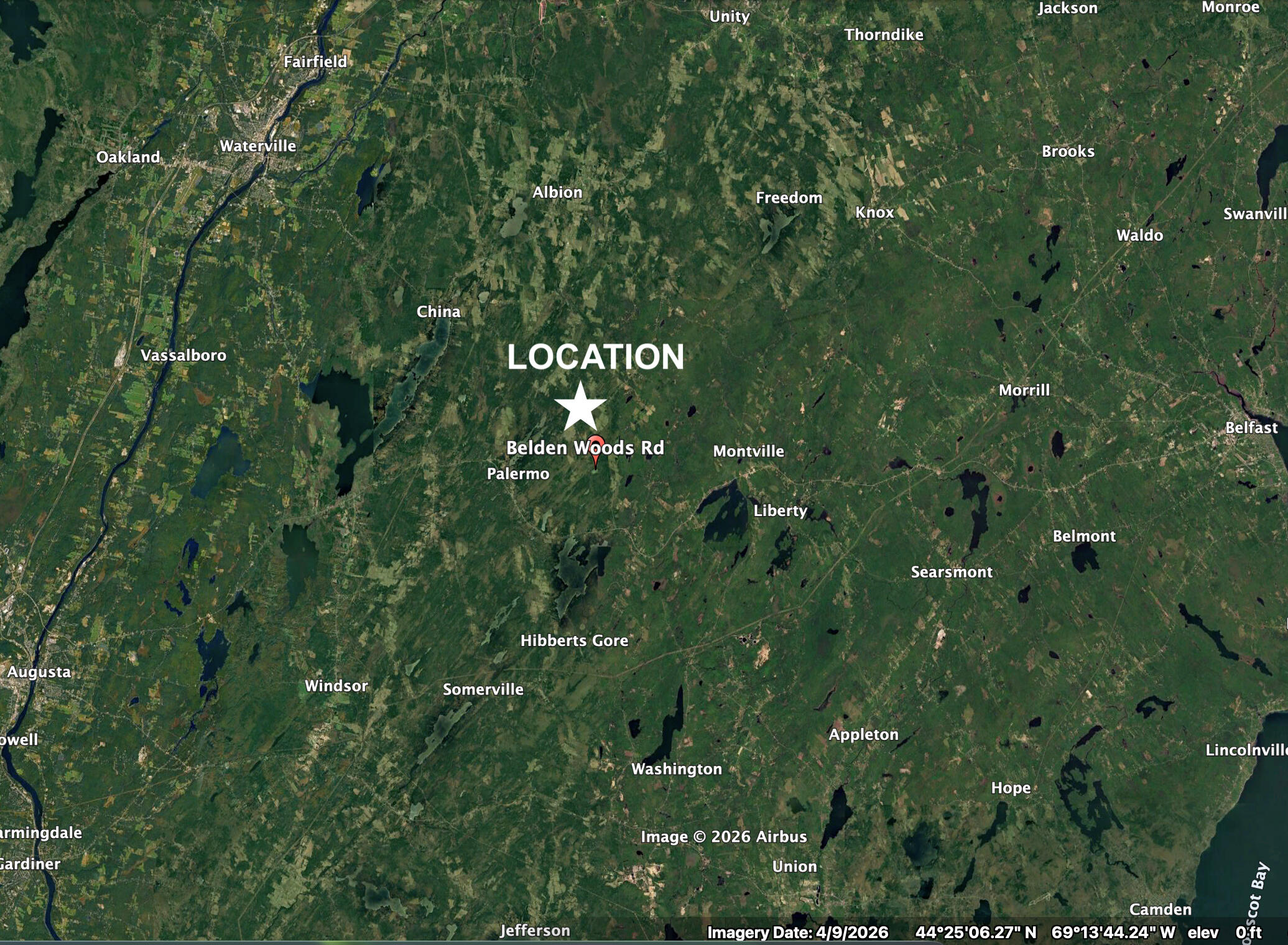 7-acres Belden Woods Road Palermo, ME 04354 - Photo 7 of 16 Palermo Location PIC copy