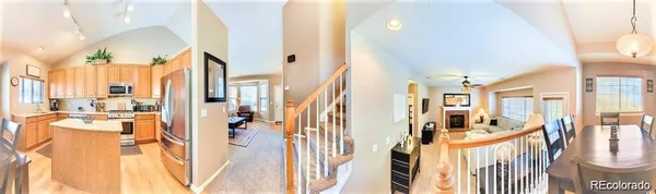 a view of a walk in closet with large windows