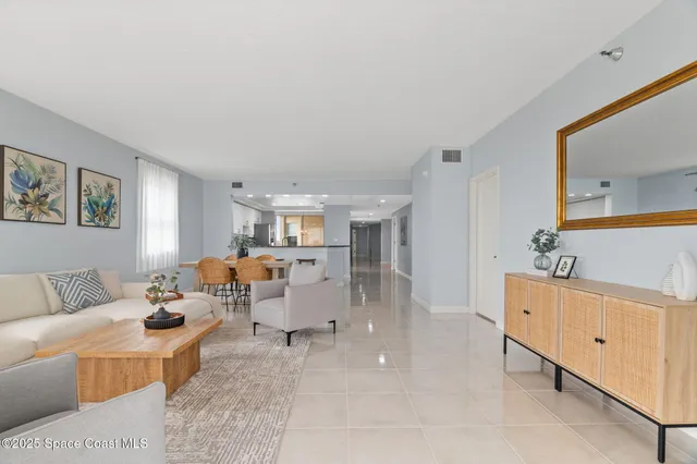 a view of a big room with carpet