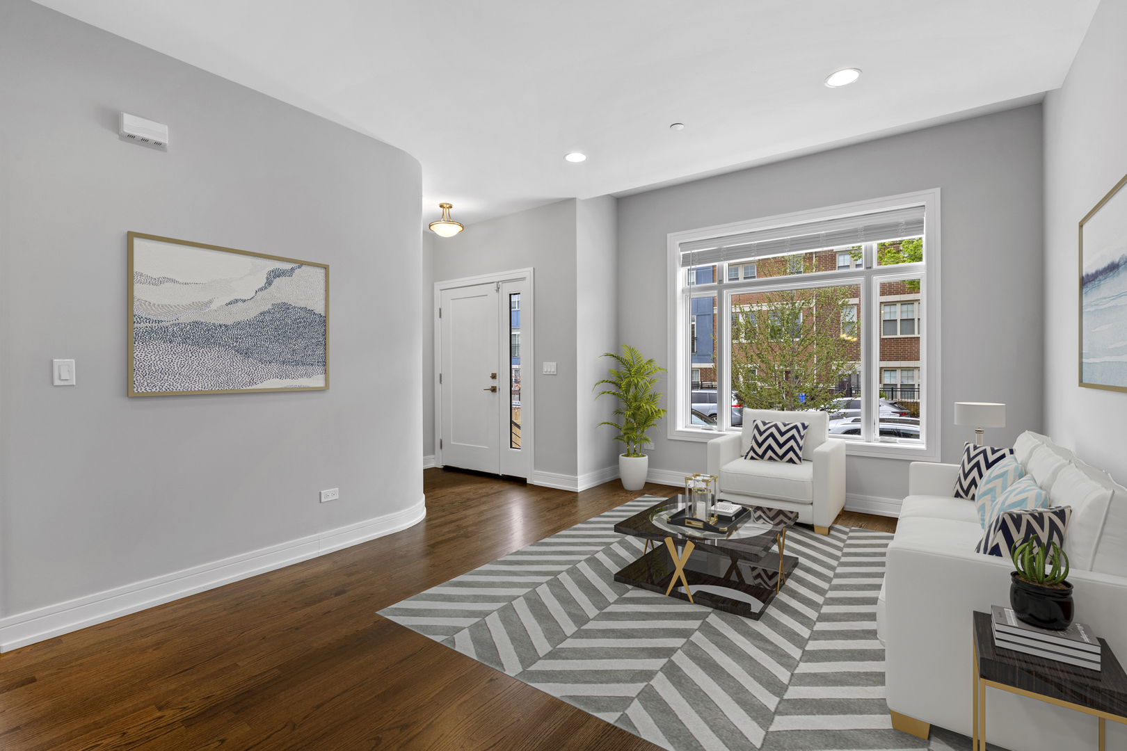 3231 South Shields Avenue Chicago, IL 60616 - Photo 4 of 58 a living room with furniture and wooden floor