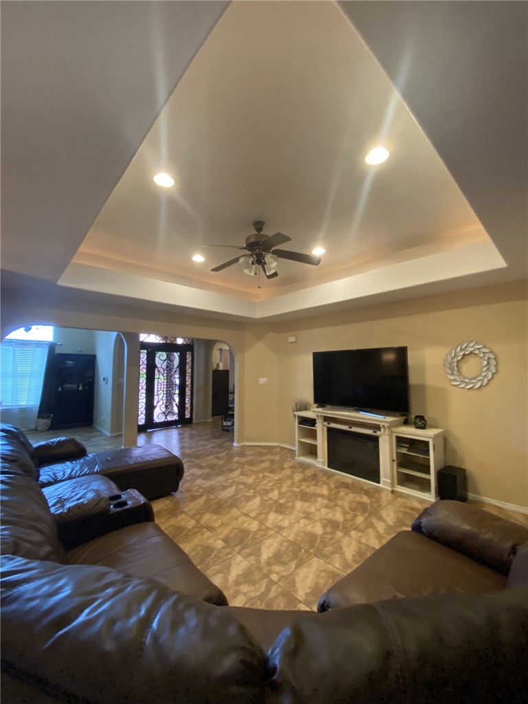 1250 Lawrence Trail Alice, TX 78332 - Photo 18 of 40 a bedroom with furniture and a flat screen tv