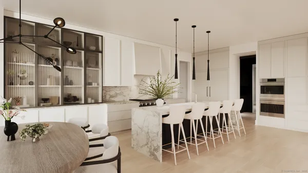 a view dining table chairs and entryway