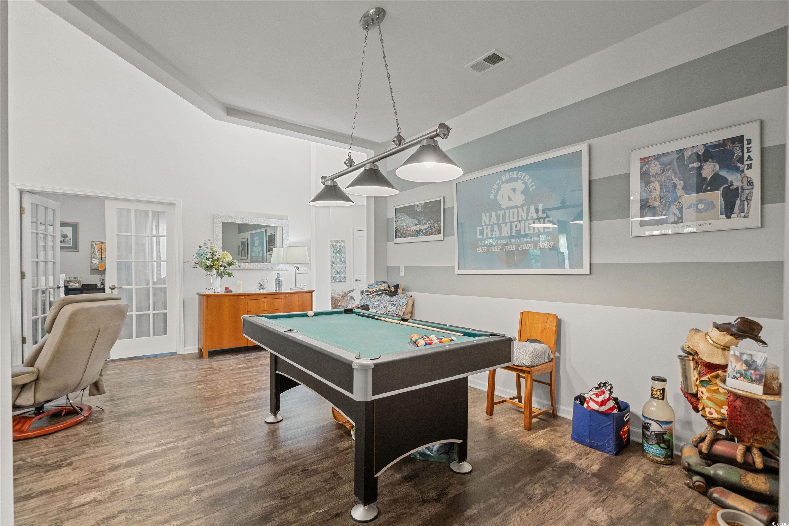 826 Cypress Way Little River, SC 29566 - Photo 14 of 40 Game room featuring billiards table and wood finished floors