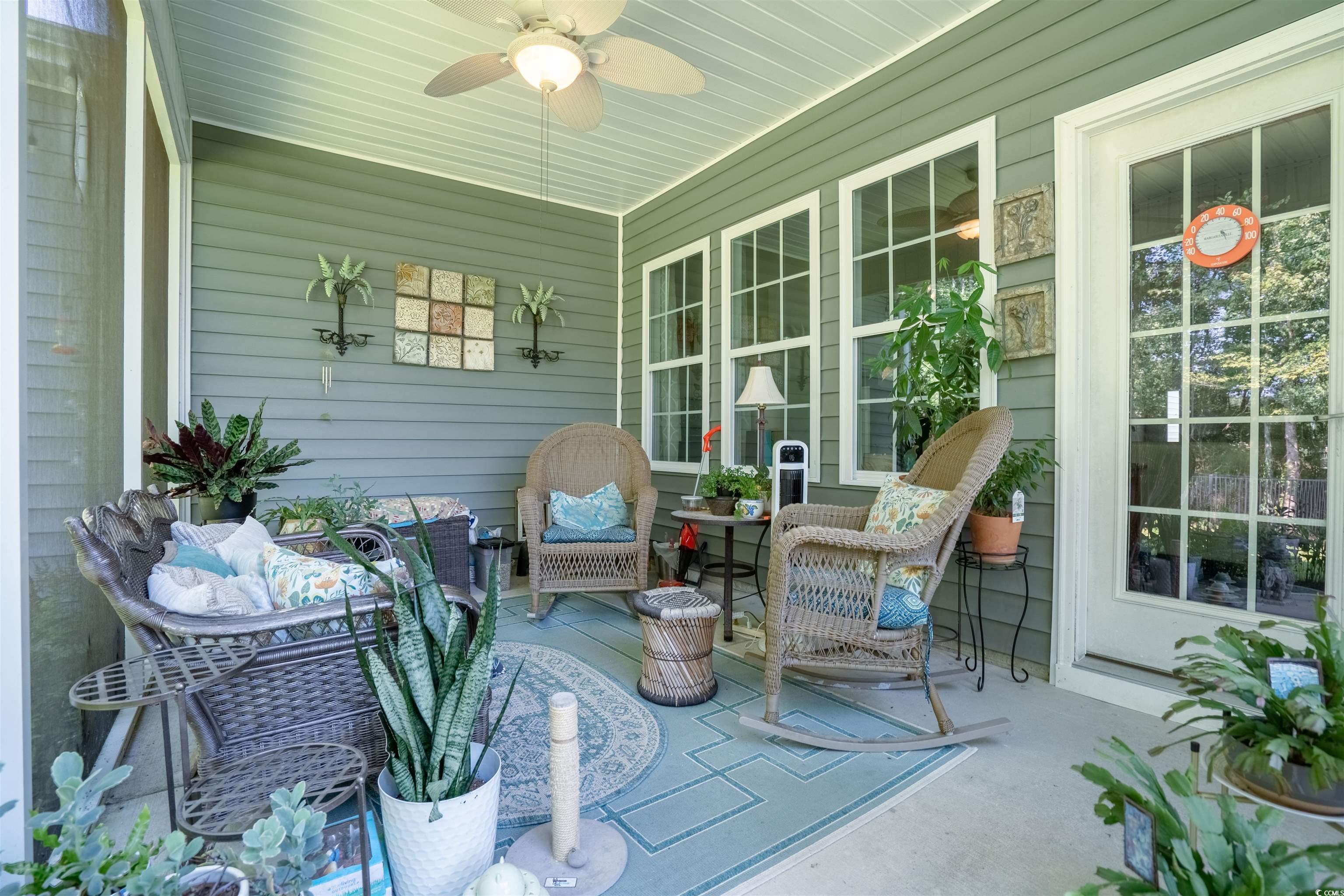 826 Cypress Way Little River, SC 29566 - Photo 29 of 40 View of patio with a ceiling fan