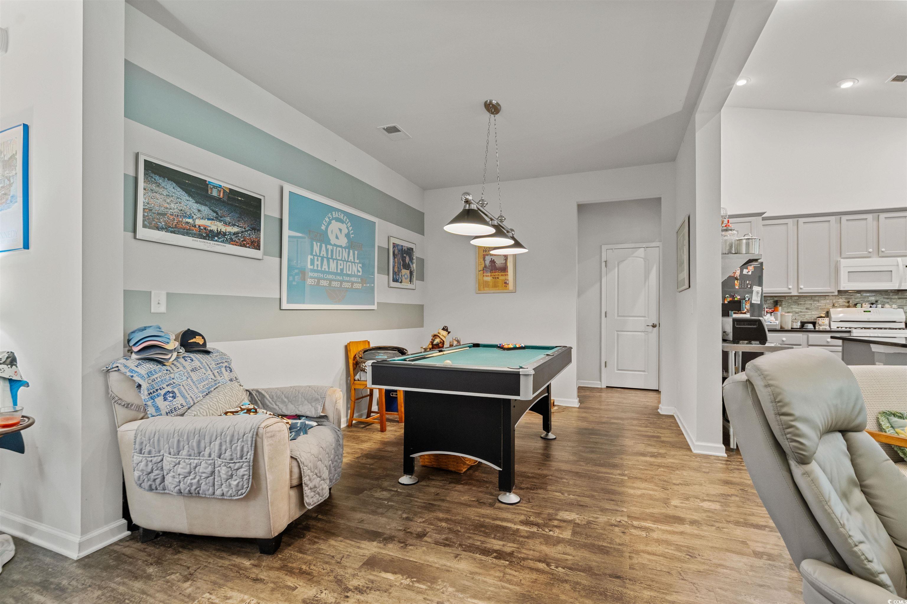 826 Cypress Way Little River, SC 29566 - Photo 7 of 40 Playroom featuring wood finished floors and billiards