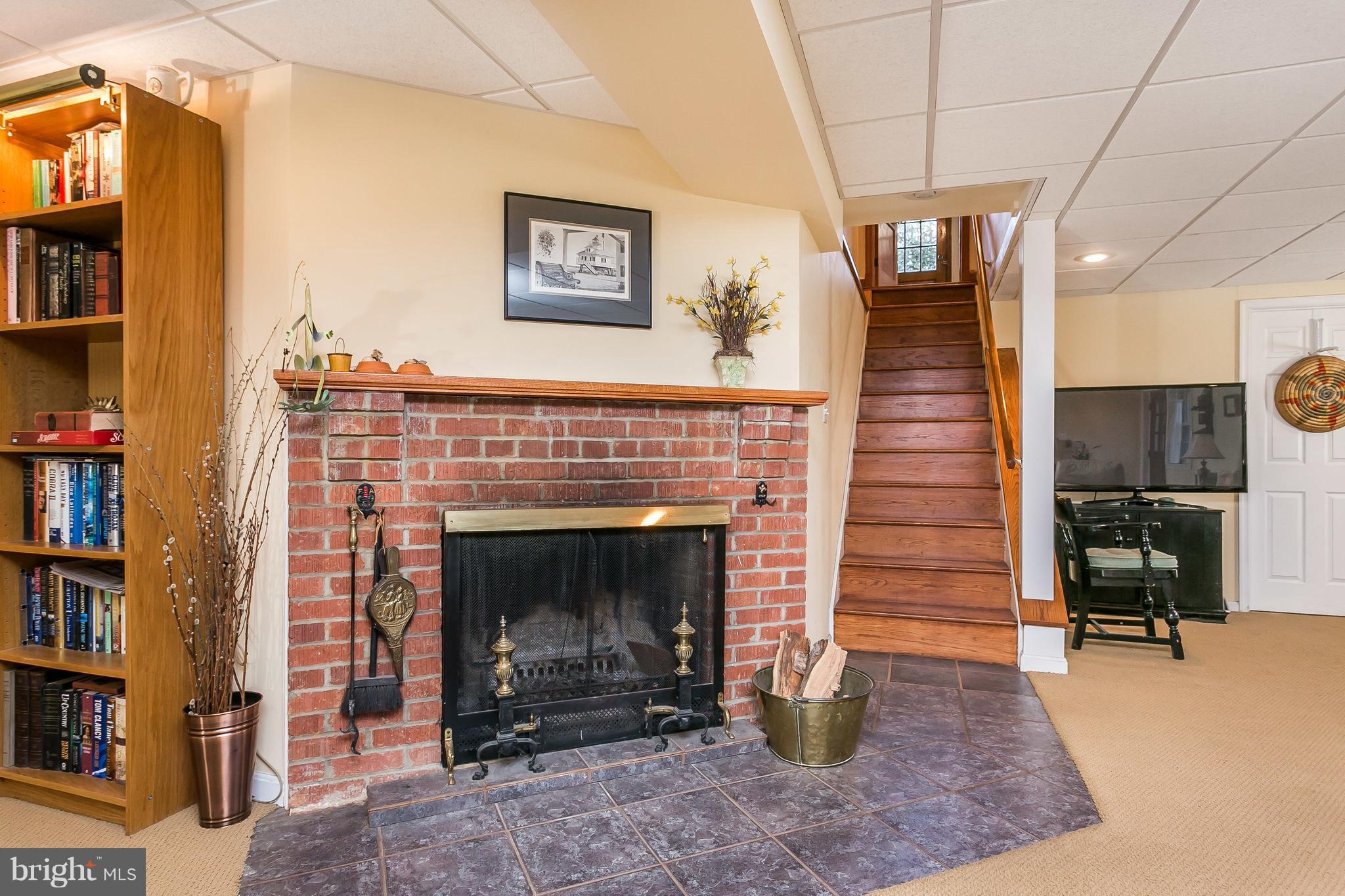 1316 Doves Cove Road Towson, MD 21286 - Photo 23 of 30 Lower level wood burning fireplace