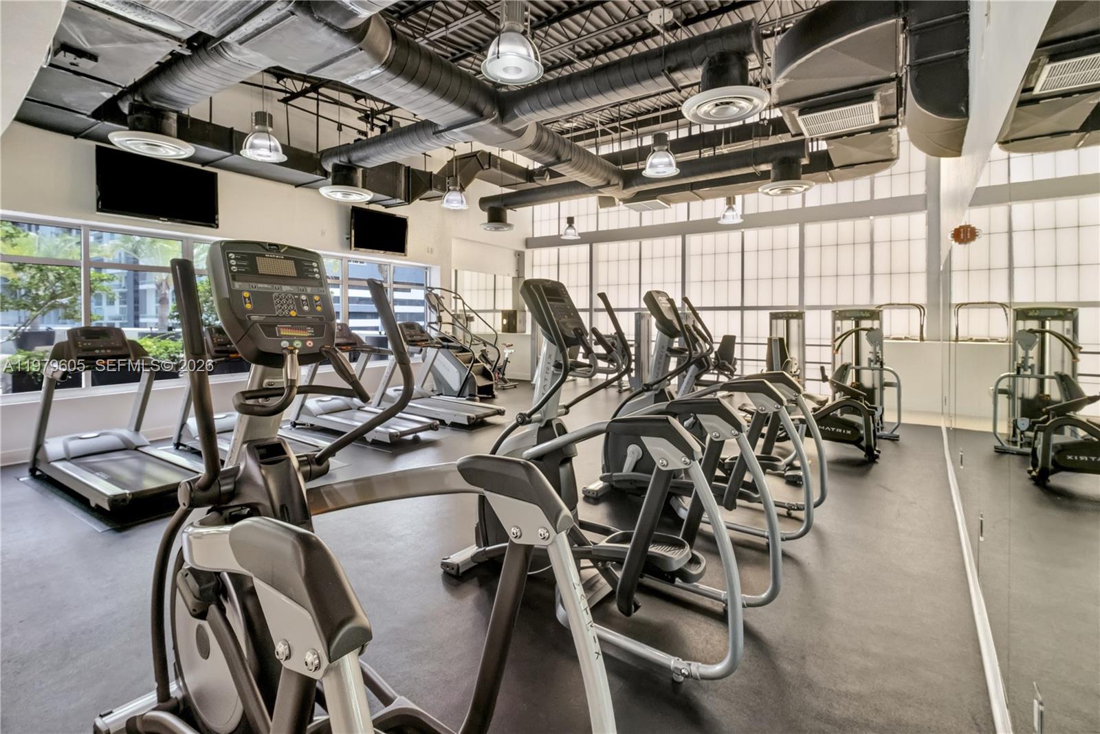 1250 South Miami Avenue, Unit 2802 Miami, FL 33130 - Photo 38 of 64 a view of a room with gym equipment
