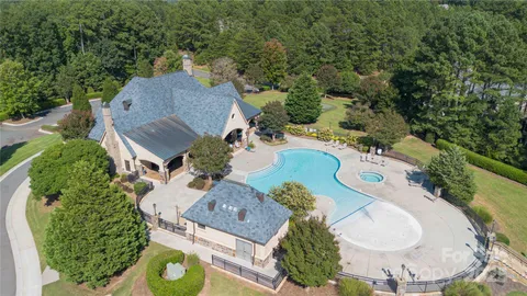 an aerial view of a house having outdoor space
