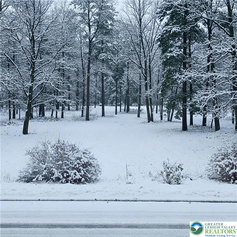 a view of snow covered with snow