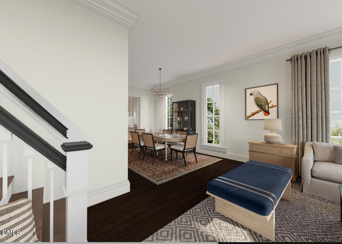 1321 Chester Road Raleigh, NC 27608 - Photo 11 of 21 a living room with furniture and a rug