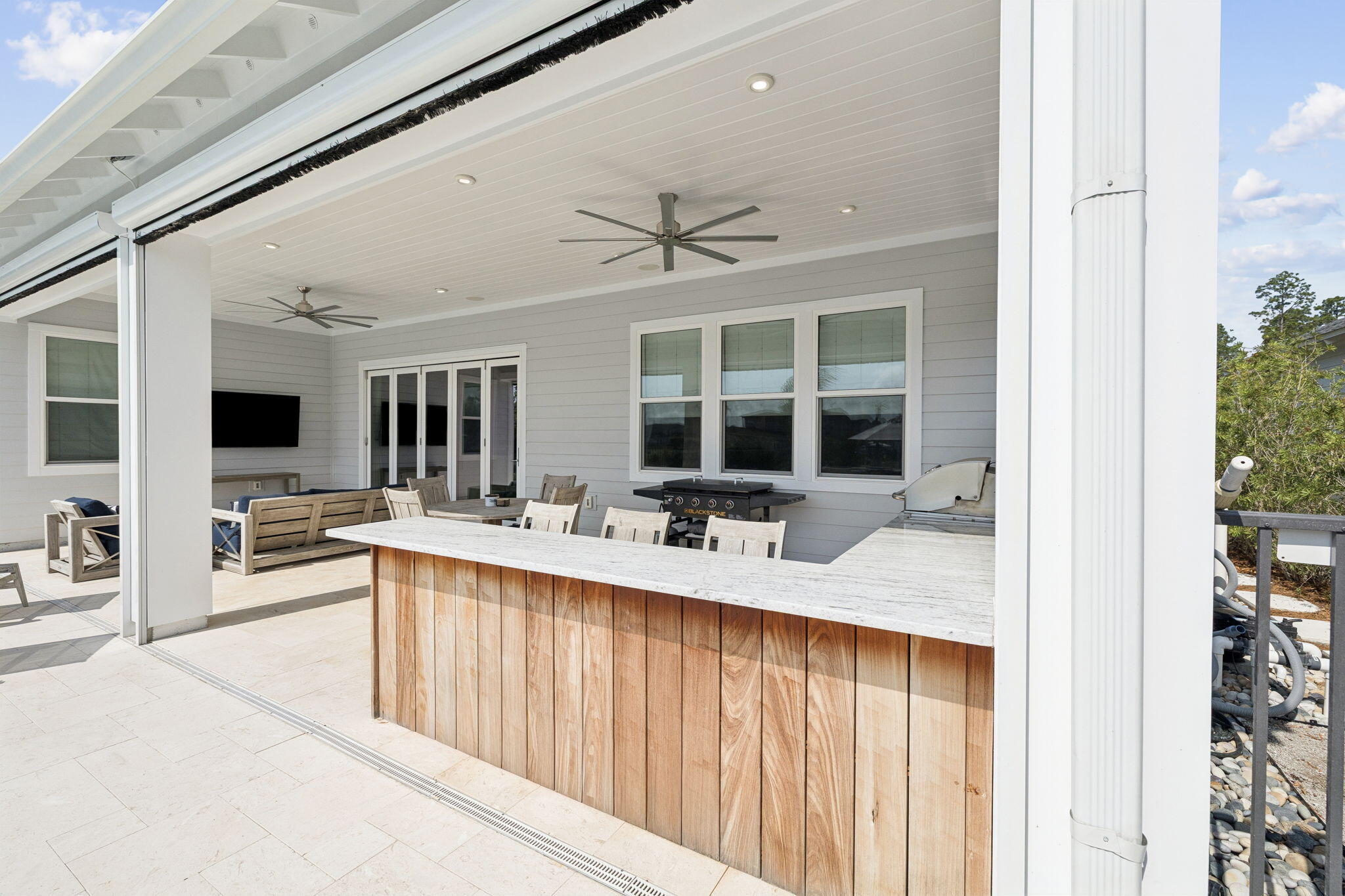 70 River Rise Way Inlet Beach Inlet Beach, FL 32461 - Photo 39 of 59 a large white kitchen with sink and chairs