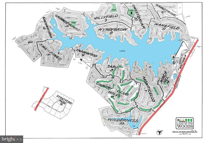 501 Harrison Circle Locust Grove, VA 22508 - Photo 46 of 58 Lake of the Woods Map