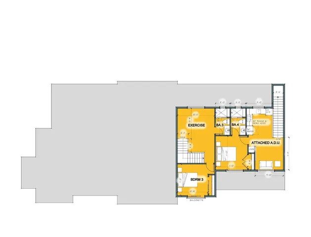 a view of a large white building