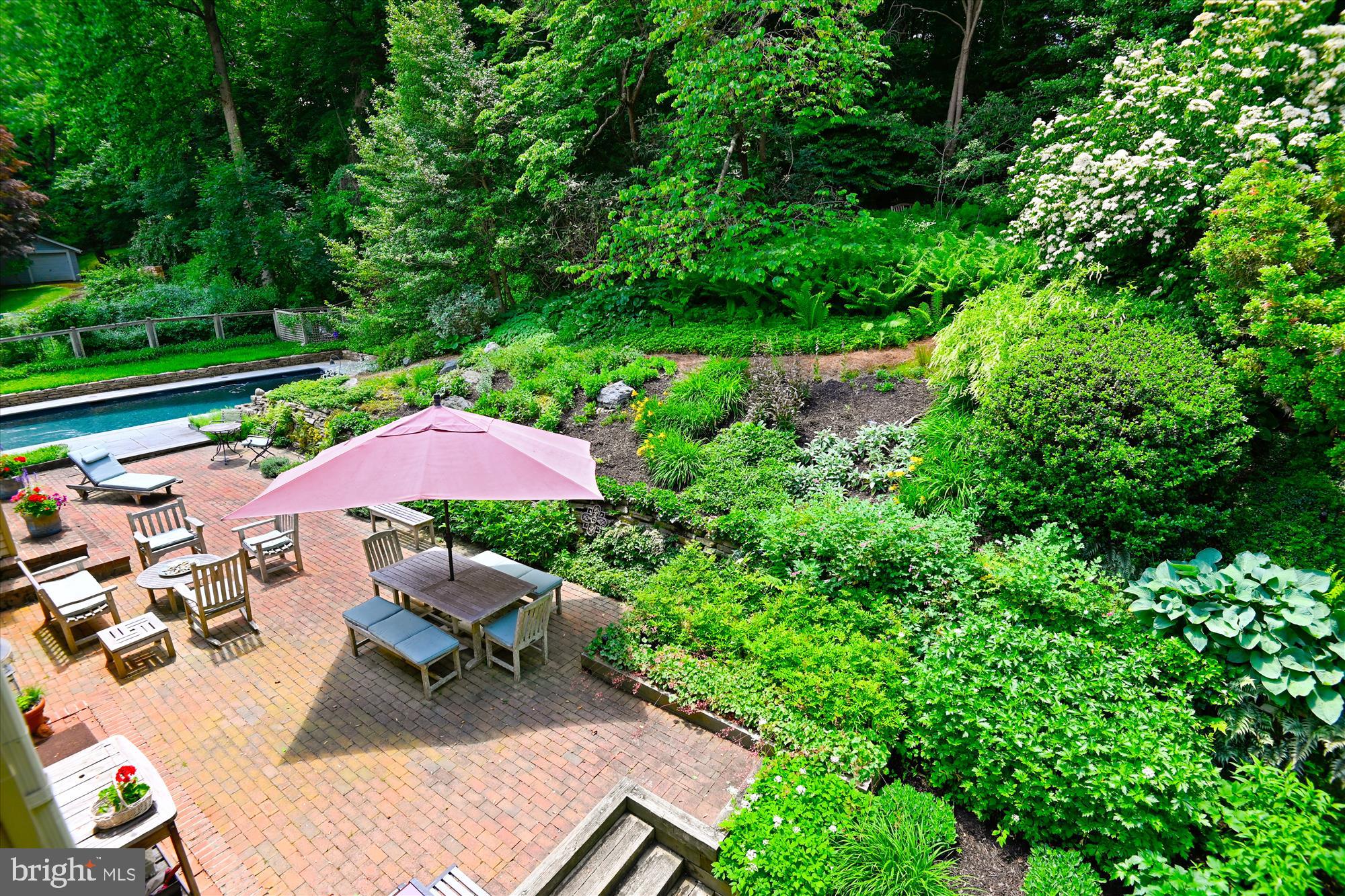 1717 Circle Road Baltimore, MD 21204 - Photo 68 of 96 View of garden from primary bedroom
