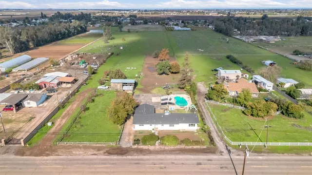 an aerial view of a city