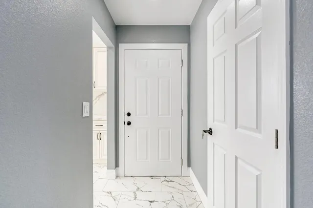 a view of a bathroom with a shower