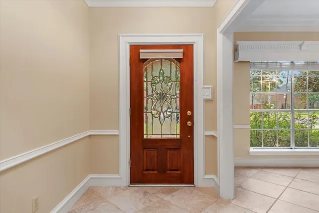 a view of an entryway door