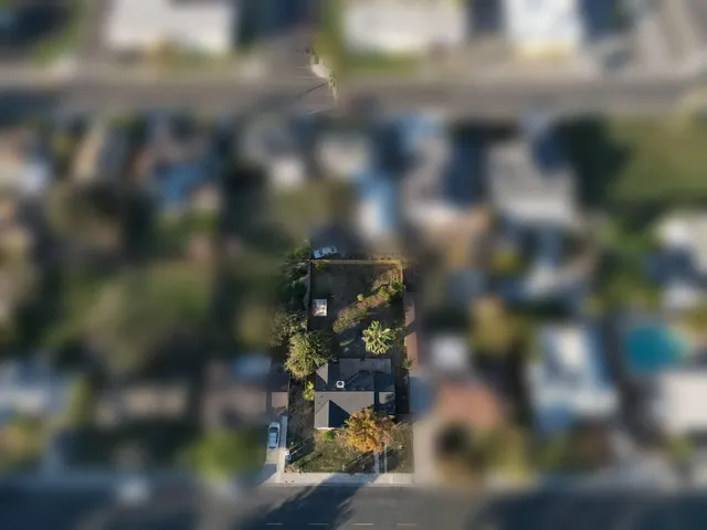 a view of a tree in between