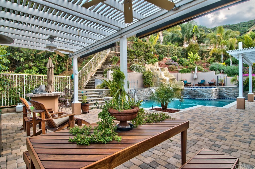 4224 San Ramon Drive Corona, CA 92882 - Photo 7 of 63 This remarkable backyard is set up with 2 large covered structures and also an outdoor barbecue.
