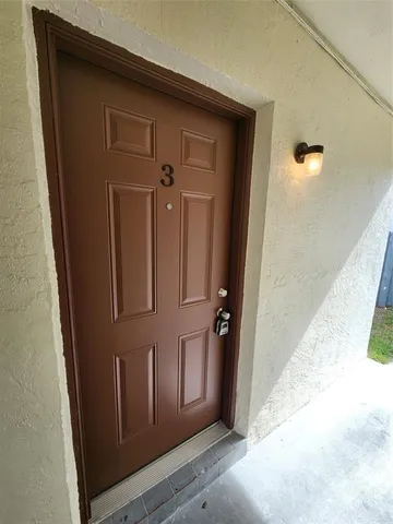 a view of front door