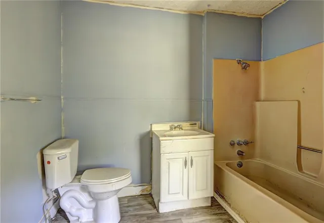 a bathroom with a sink and a toilet