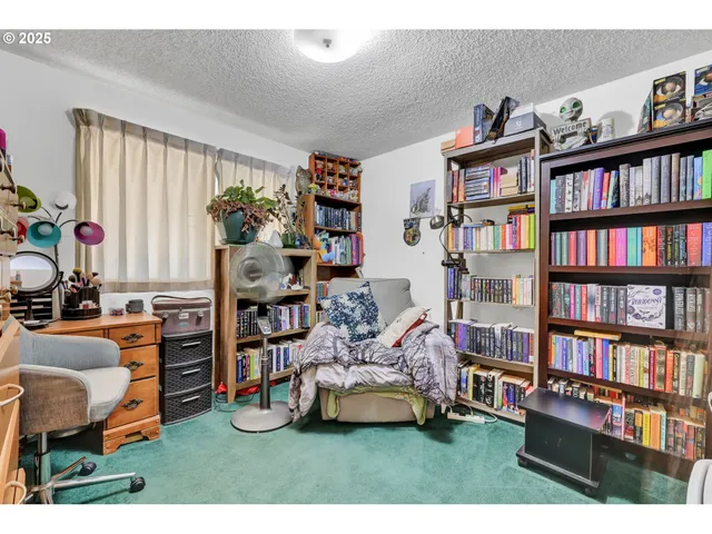 a living room with furniture a rug and a flat screen tv