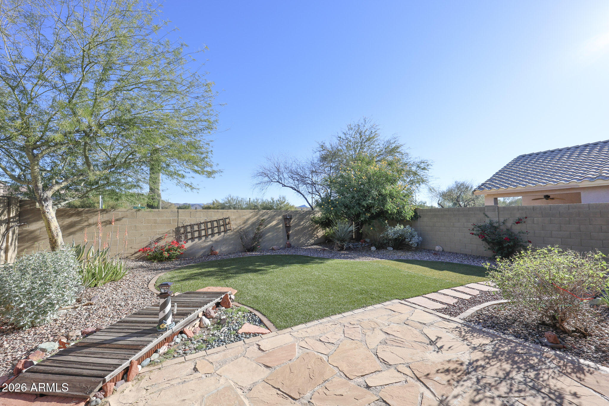 3448 West Webster Court Anthem, AZ 85086 - Photo 23 of 40 a view of a back yard of the house