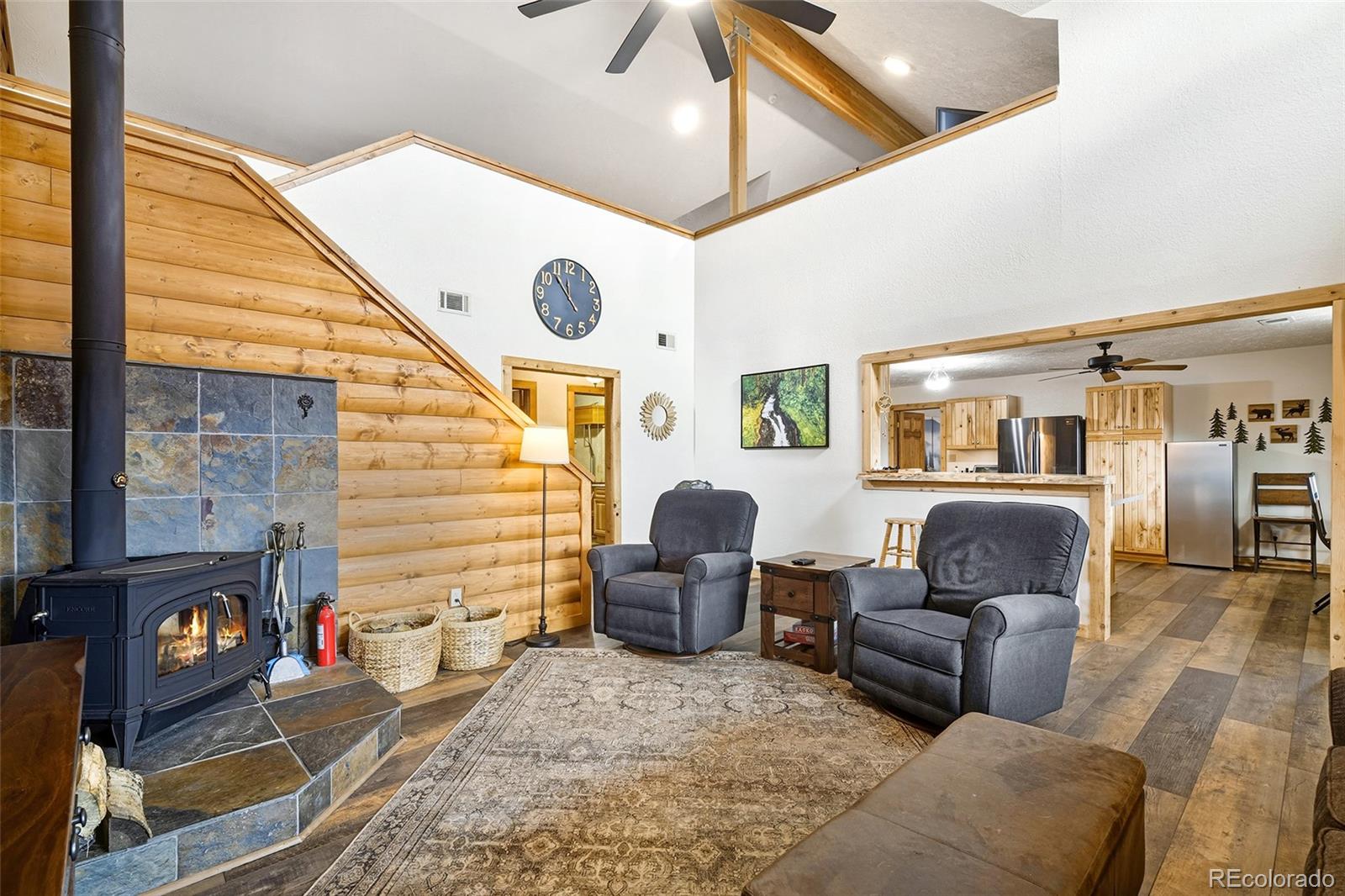 111 Twinkle Road Guffey, CO 80820 - Photo 13 of 39 a living room with furniture and a flat screen tv