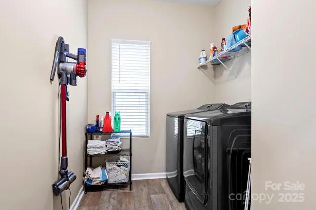 a view of a livingroom with storage and utility