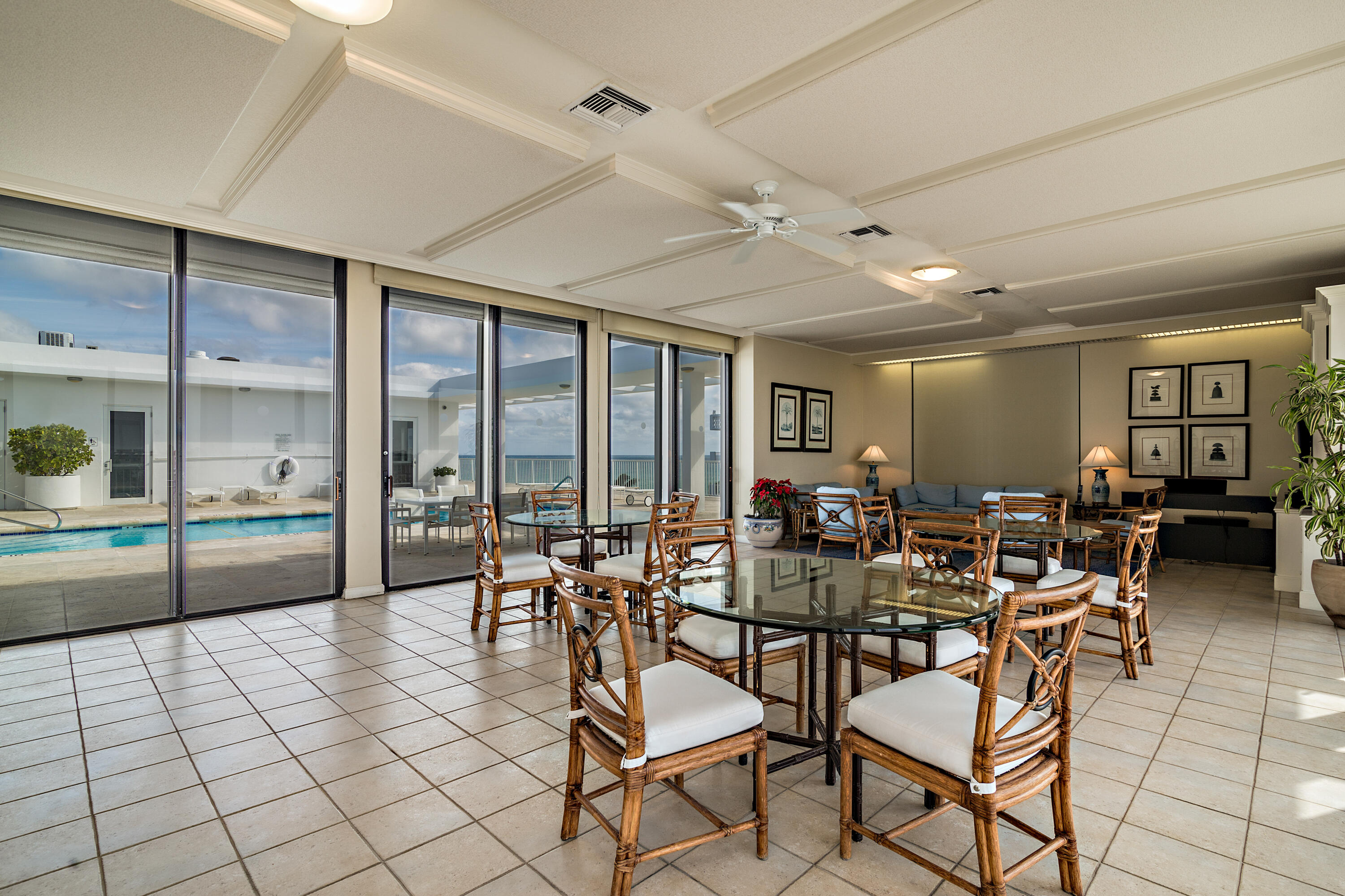 400 South Ocean Boulevard, Unit 419 Palm Beach, FL 33480 - Photo 18 of 24 a room with lots of furniture and a view of living room