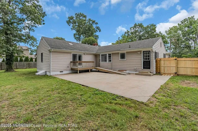 a house view with a garden space