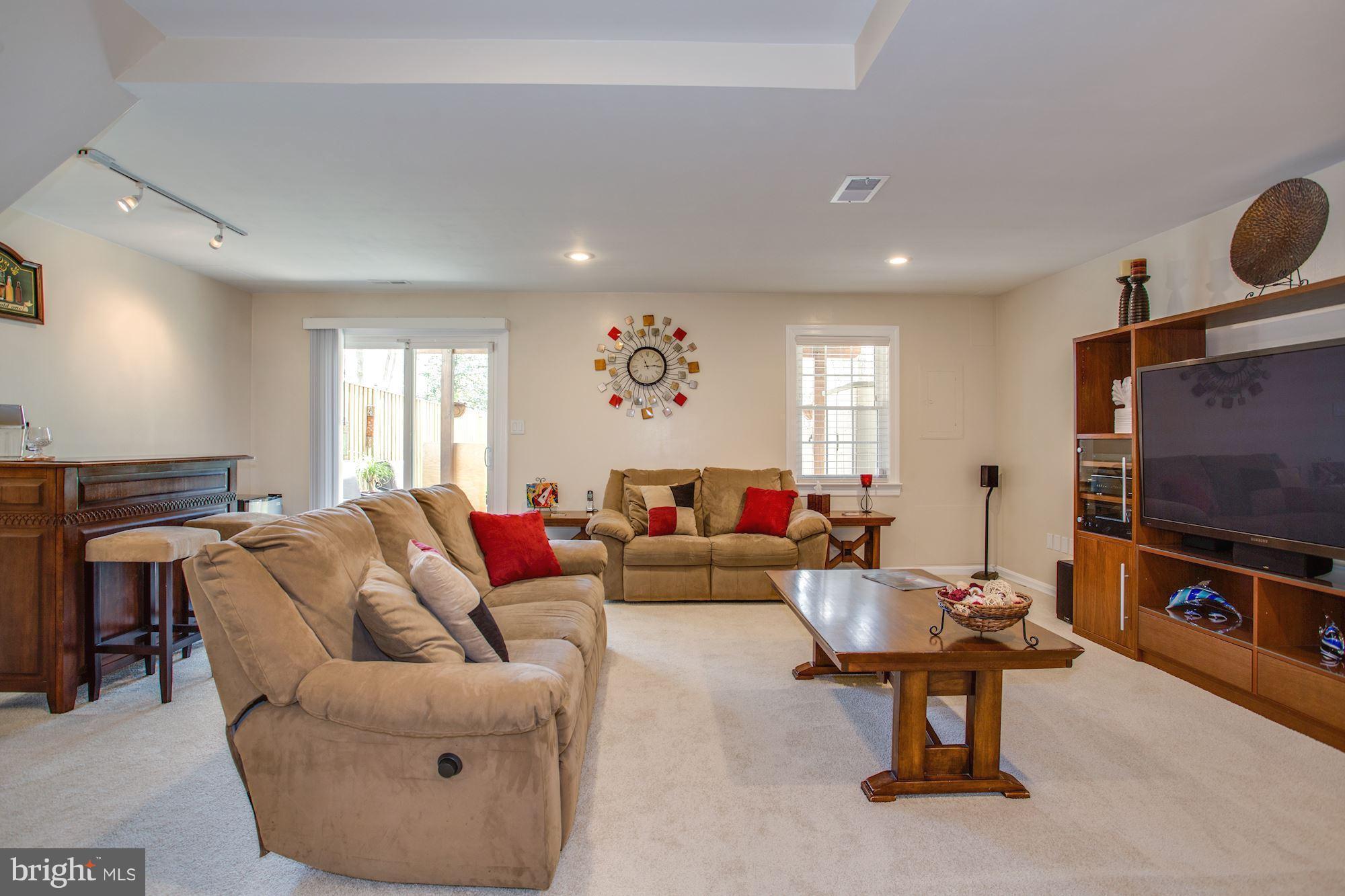 7328 Spring View Court Springfield, VA 22153 - Photo 21 of 30 Large rec room with walkout to backyard!