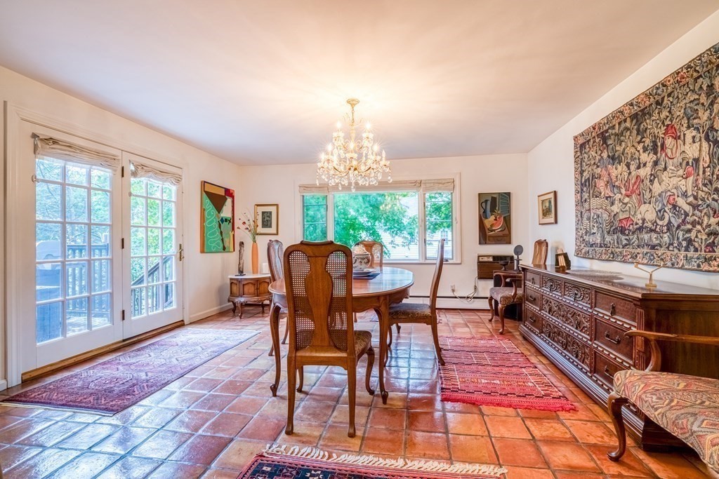 222 Bonad Road Brookline, MA 02467 - Photo 8 of 30 a dining room with furniture a rug and wooden floor