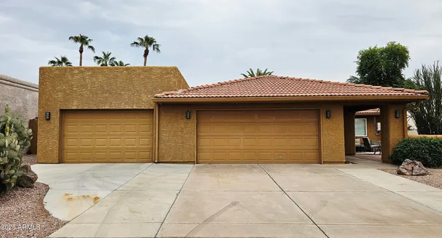 a front view of a house