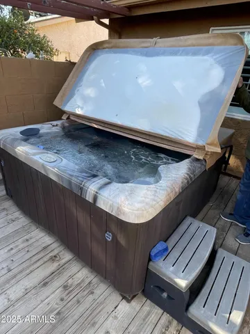 a view of an outdoor space with furniture