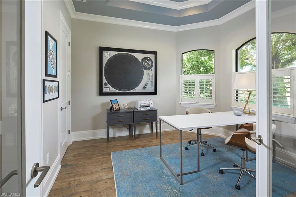 2863 Coco Lakes Drive Naples, FL 34105 - Photo 23 of 39 a view of a workspace with furniture window and outside view