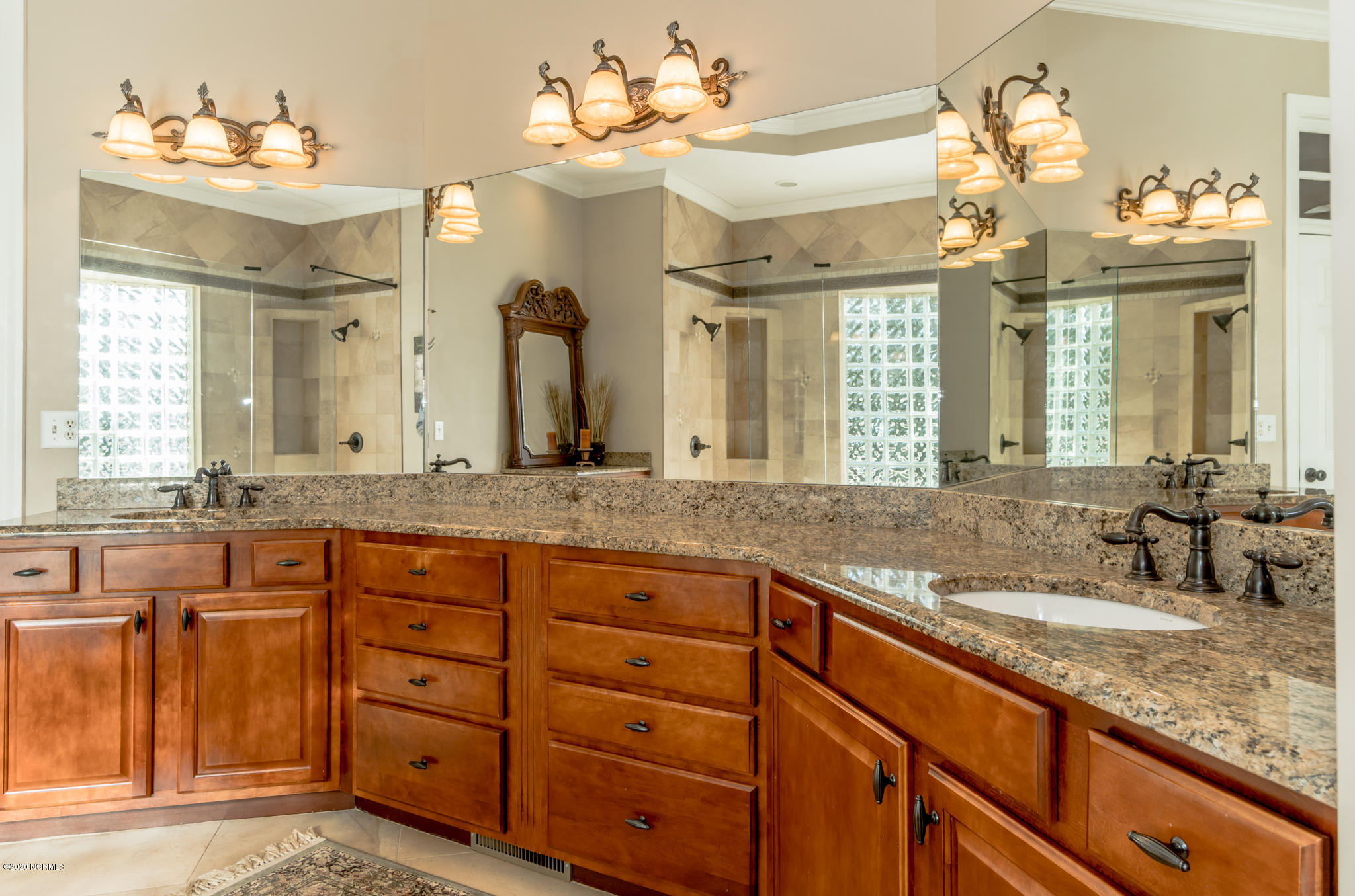521 Slick Williams Road Macon, NC 27551 - Photo 48 of 78 1st floor master bath with granite